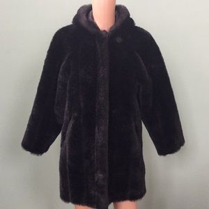 Ladies Olympia Limited Inc Hooded Faux Fur Coat